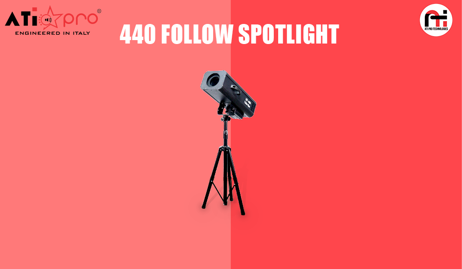 ATIPRO Led 440W Follow Spot Light