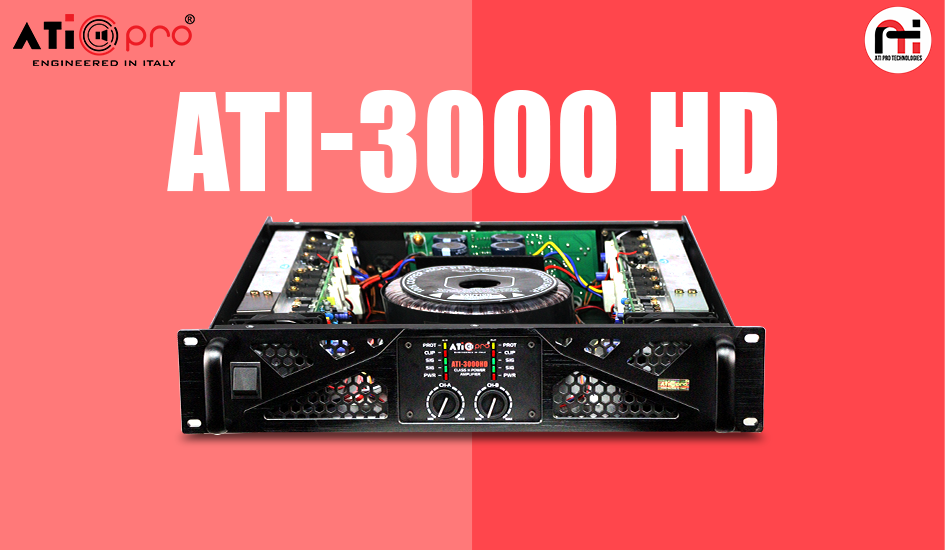 DJ Amplifier 2500 Watt ATI-3000 HD