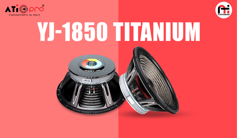 Ferrite DJ Speaker 18 Inch 2000 Watt Model YJ-1850 Titanium