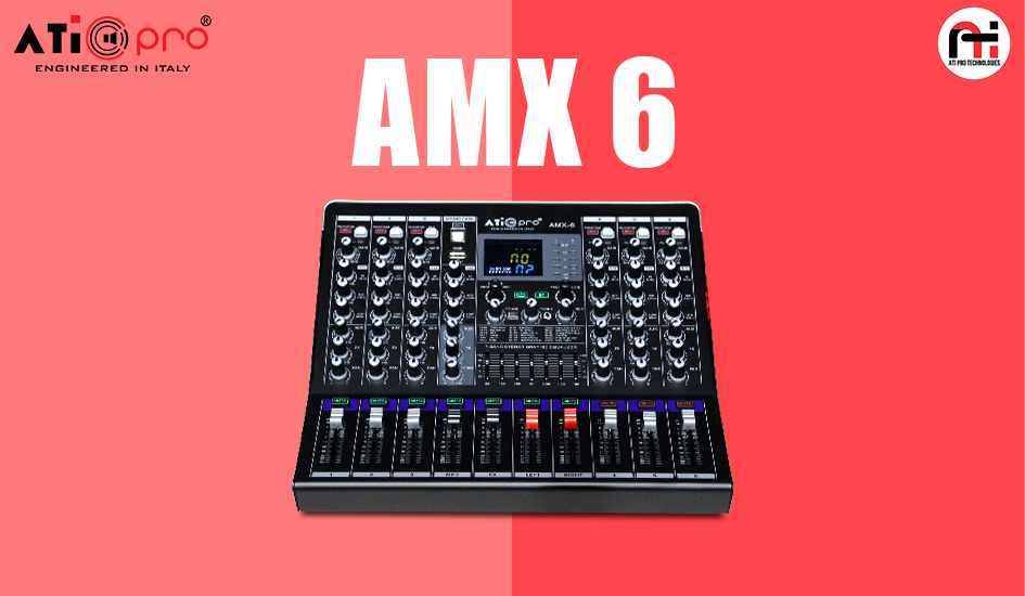 6 Channel Live Mixer Model AMX 6