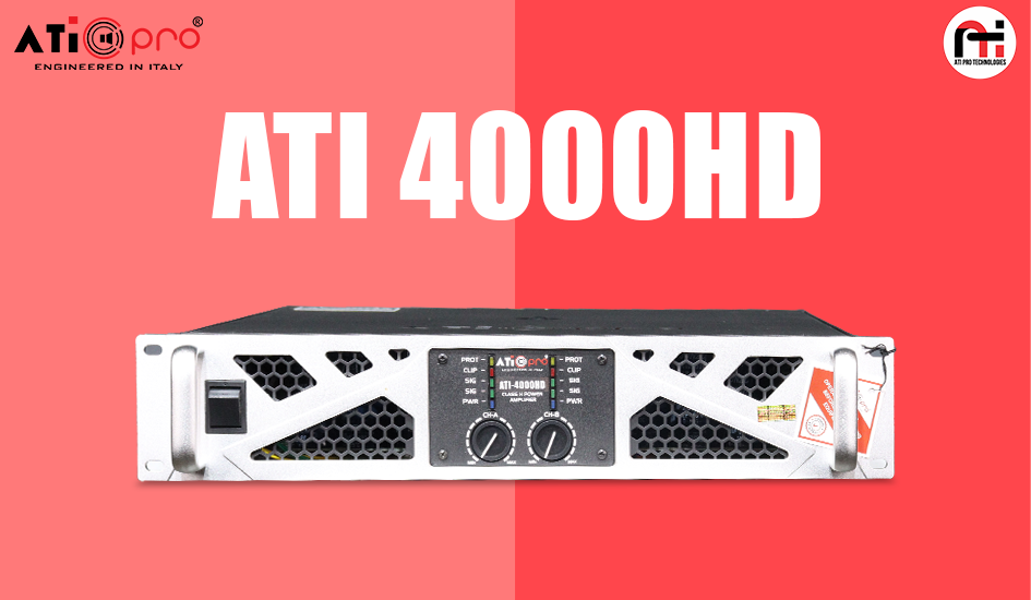 DJ Amplifier 4400 Watt Model ATI-4000 HD