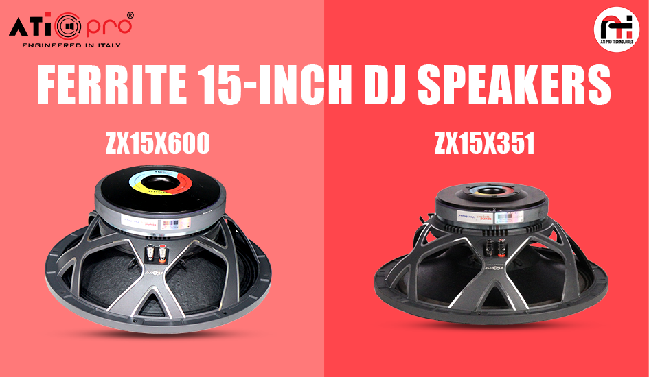 Unleash the Beat with Ferrite 15-Inch DJ Speakers ZX15X351 & ZX15X600