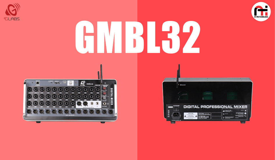 32 Channel Digital Live Mixer Model – GMBL 32