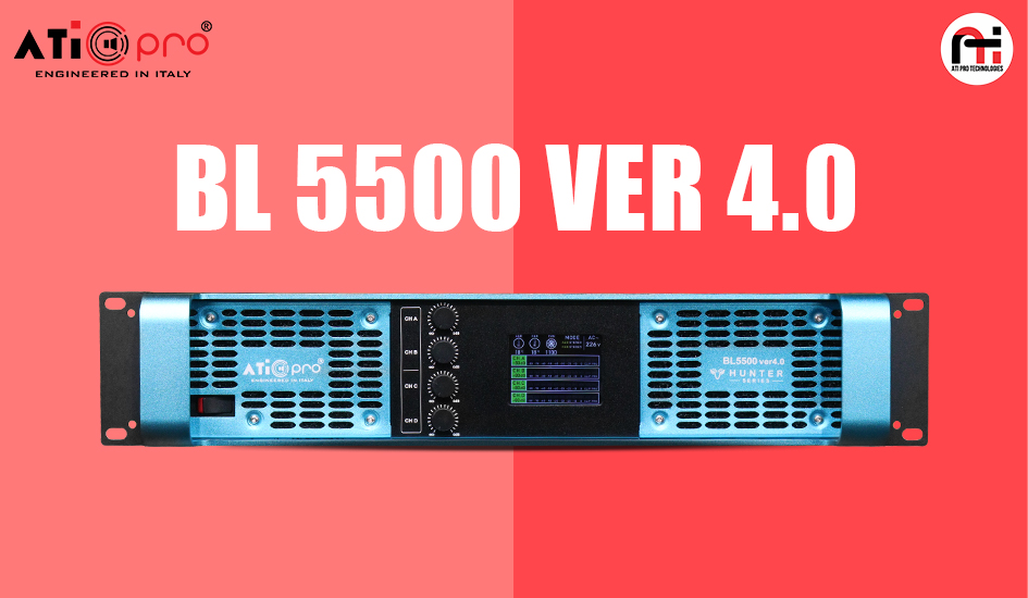 BL5500 Ver 4.0: Heavy-Duty 4-Channel Amplifier for Large Venues