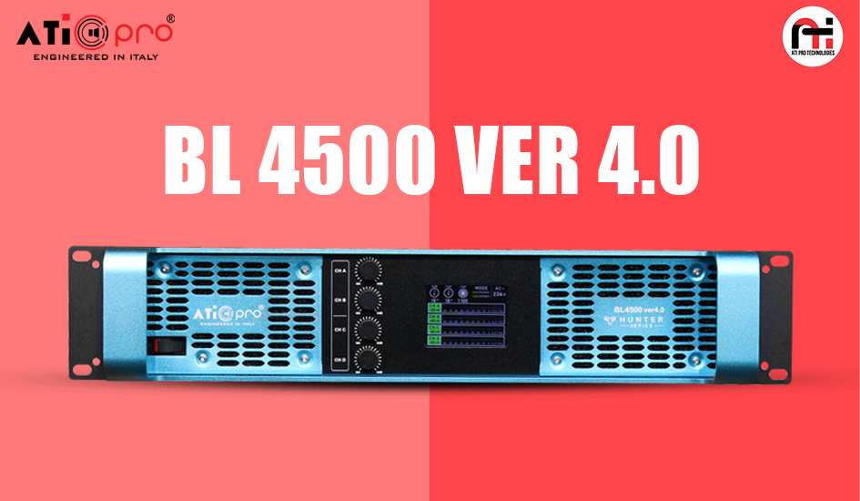 BL 4500 Ver 4.0: A Powerful 4-Channel Amplifier for Live & Installed Audio