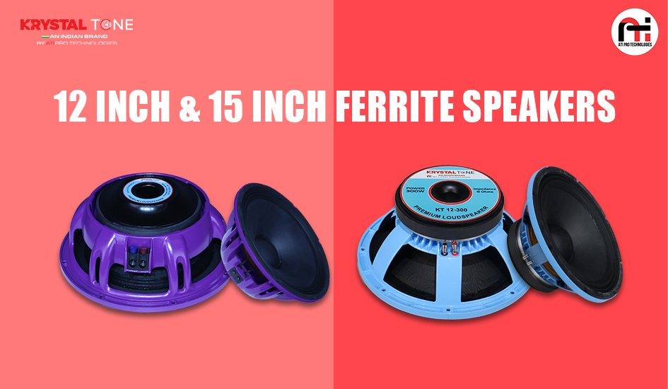 Powerful DJ Audio Solutions with 12 Inch & 15 Inch Ferrite Speakers