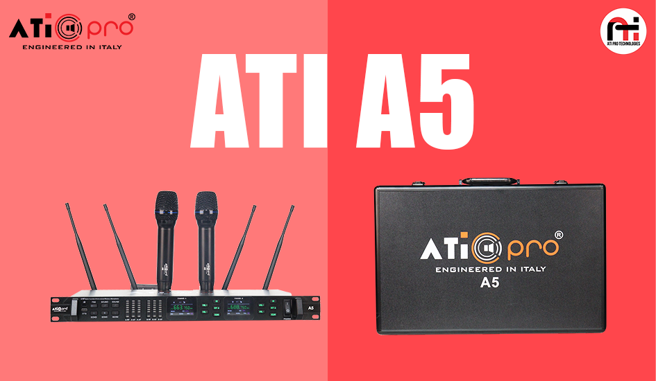 ATI Pro Technologies Launches the New ATI A5 True Diversity Wireless Microphone